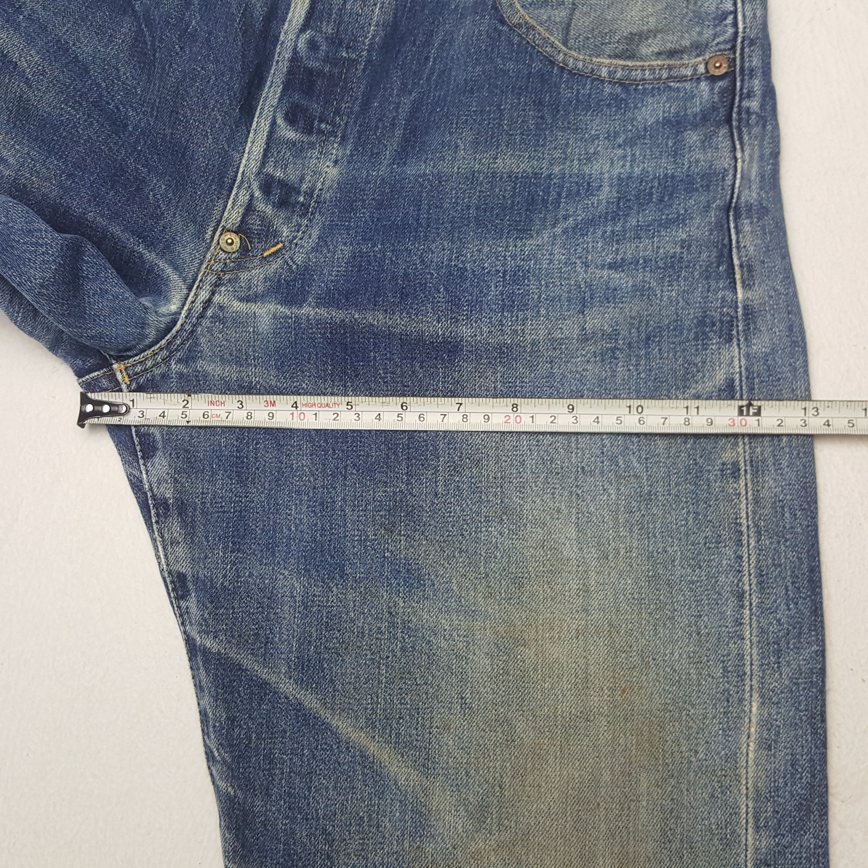 Levi's × Vintage Vintage Levi's Selvedge American Distressed Denim Jeans Size US 32 / EU 48 - 11 Thumbnail
