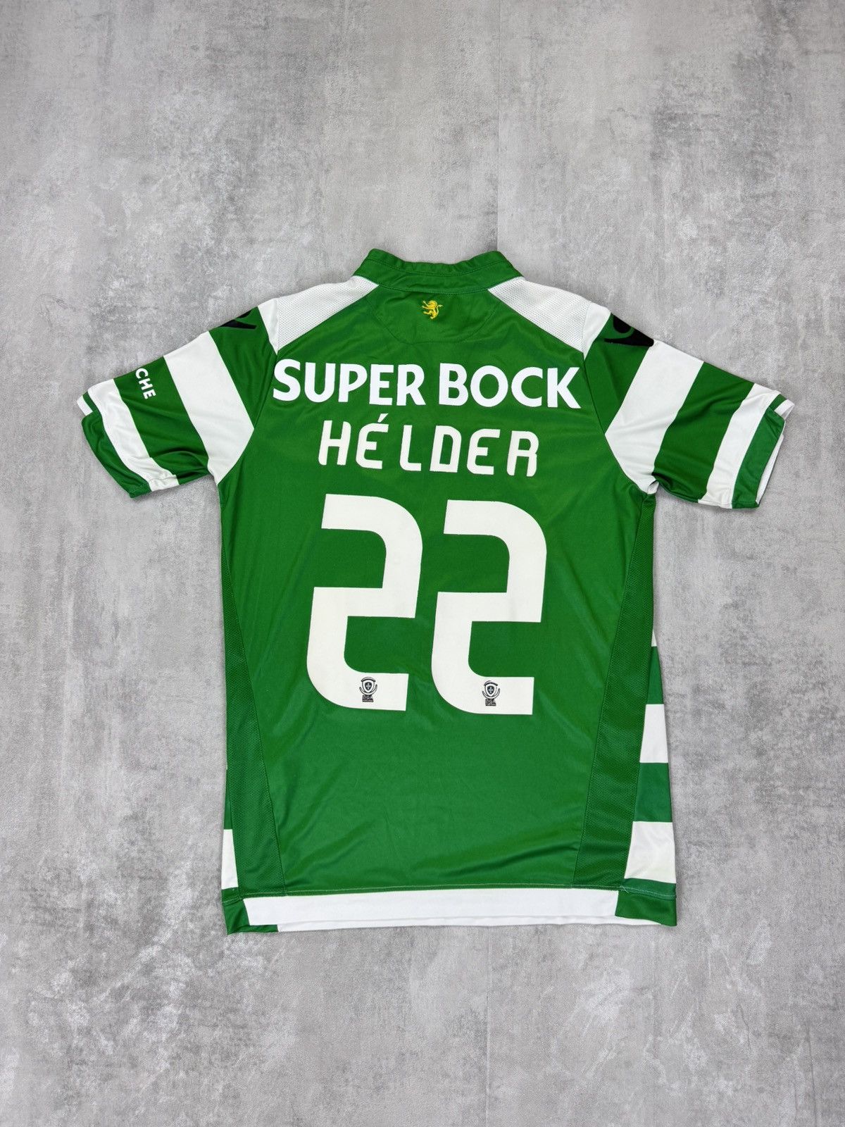 Macron Marcon Sporting Portugal SCP Helder #22 soccer jersey Size US L / EU 52-54 / 3 - 2 Thumbnail