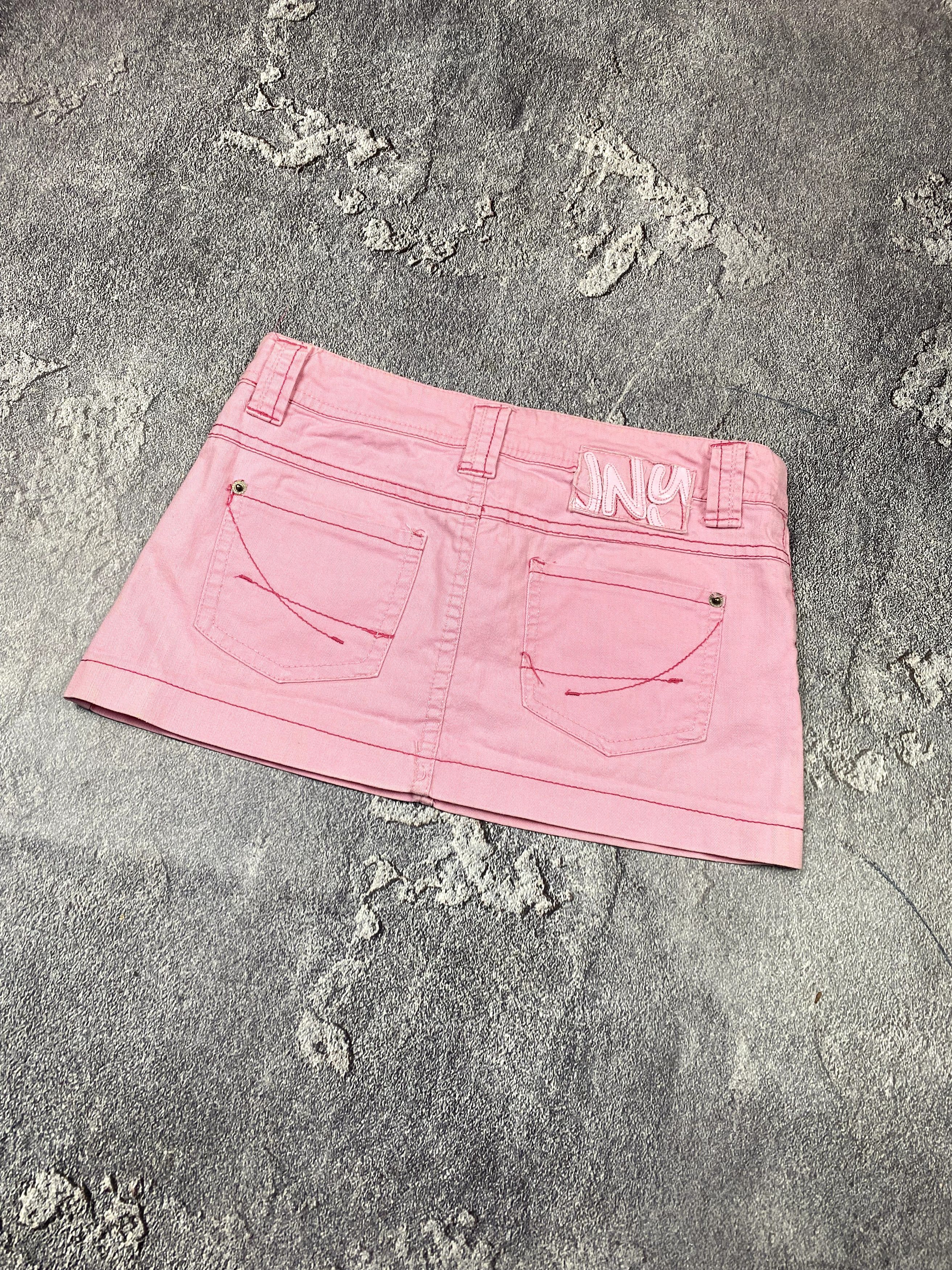 20471120 × Beauty Beast Y2K Pink Glamour Mini Skirt 2000s Streetwear Aesthetic Size 28" / US 6 / IT 42 - 2 Thumbnail