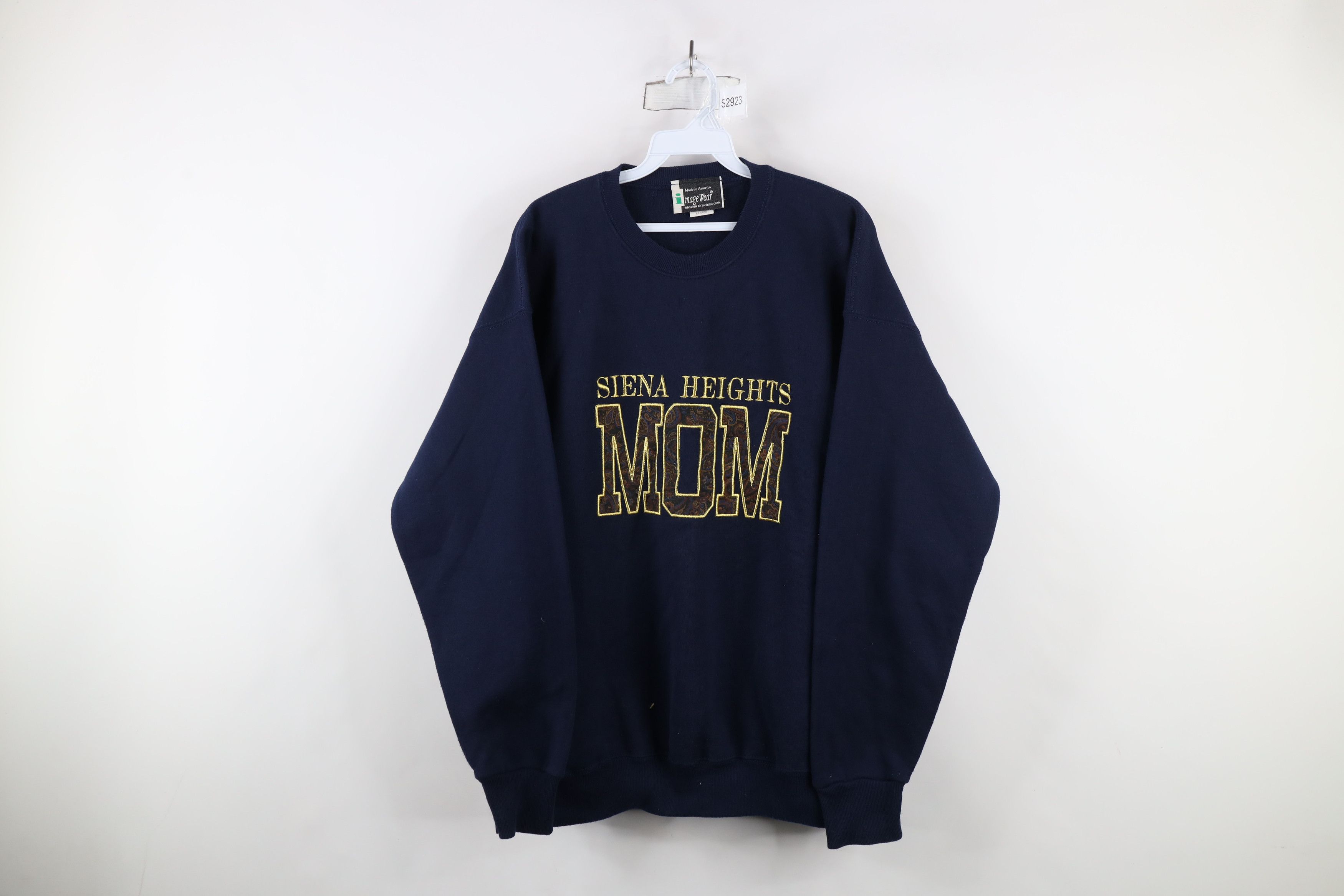 Vintage Vintage 90s Siena Heights University Mom Paisley Sweatshirt Size XL / US 12-14 / IT 48-50 - 1 Thumbnail