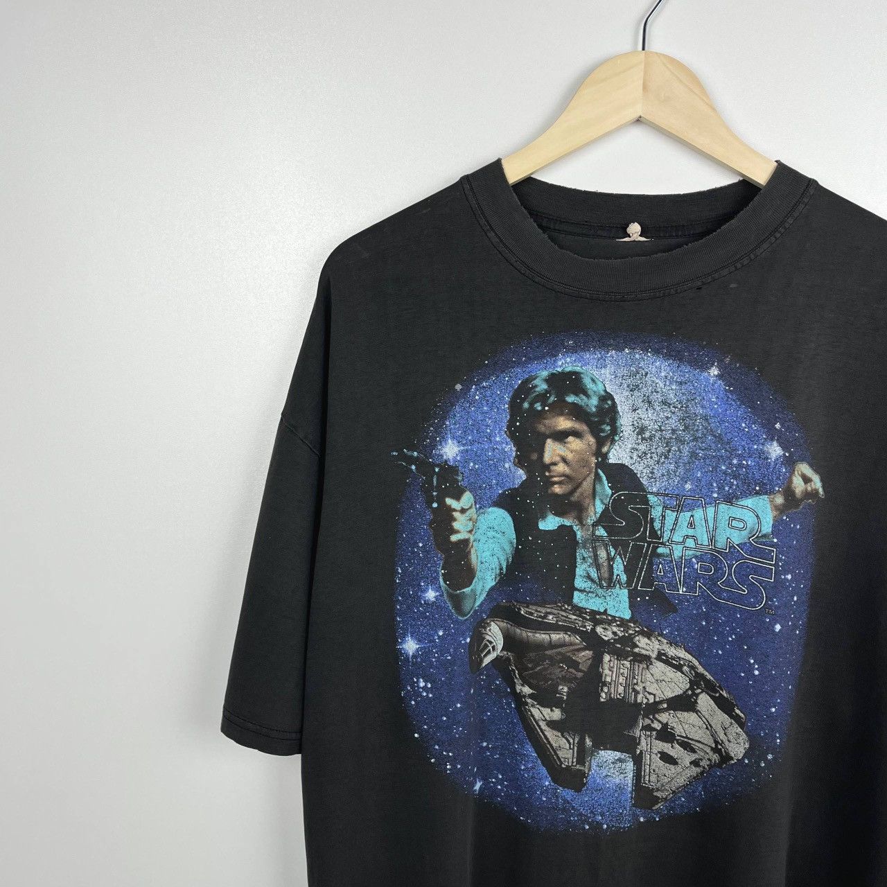 Star Wars Very Rare Vintage Star Wars Han Solo Tee Graphic 1990’s Size US L / EU 52-54 / 3 - 5 Thumbnail