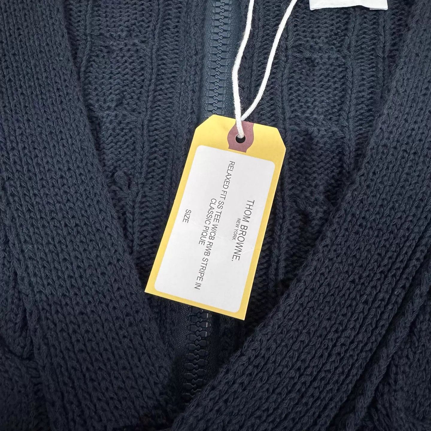 Thom Browne Thom Browne Cable Cardigan Gold Button Back Zip Size S / US 4 / IT 40 - 4 Thumbnail