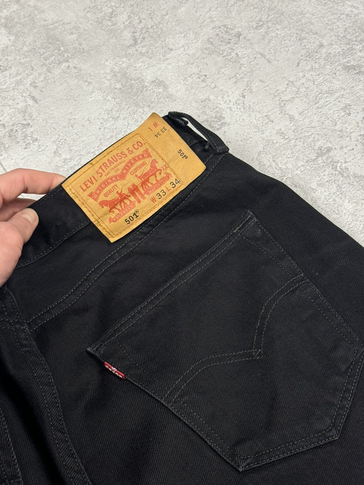 Levi's Levis 501 Black Jeans Size 33/34 Size US 33 - 6 Thumbnail