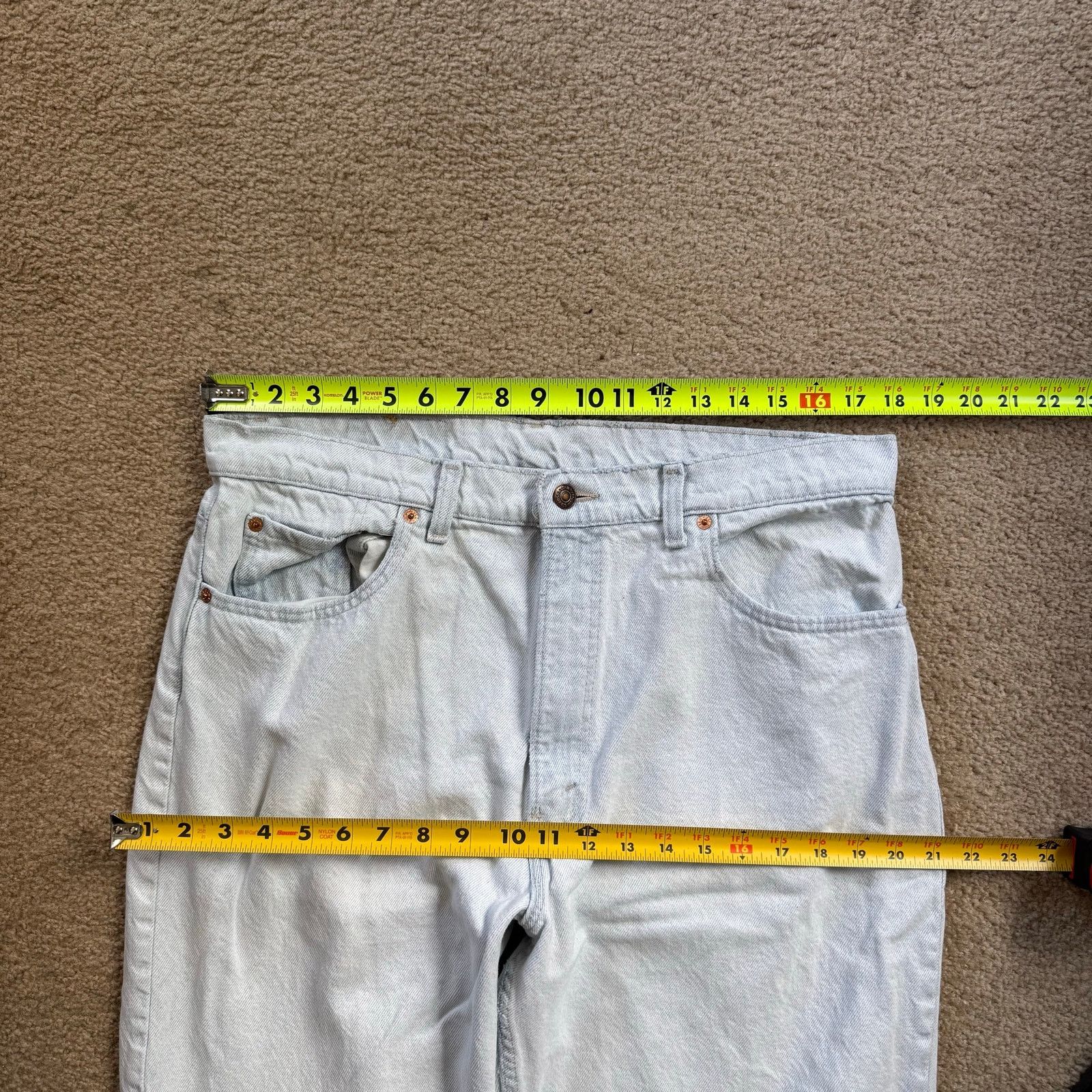 Levi's vtg Levi’s 550 Lightwash Relaxed Tapered Jeans Made In USA Size US 36 / EU 52 - 6 Thumbnail