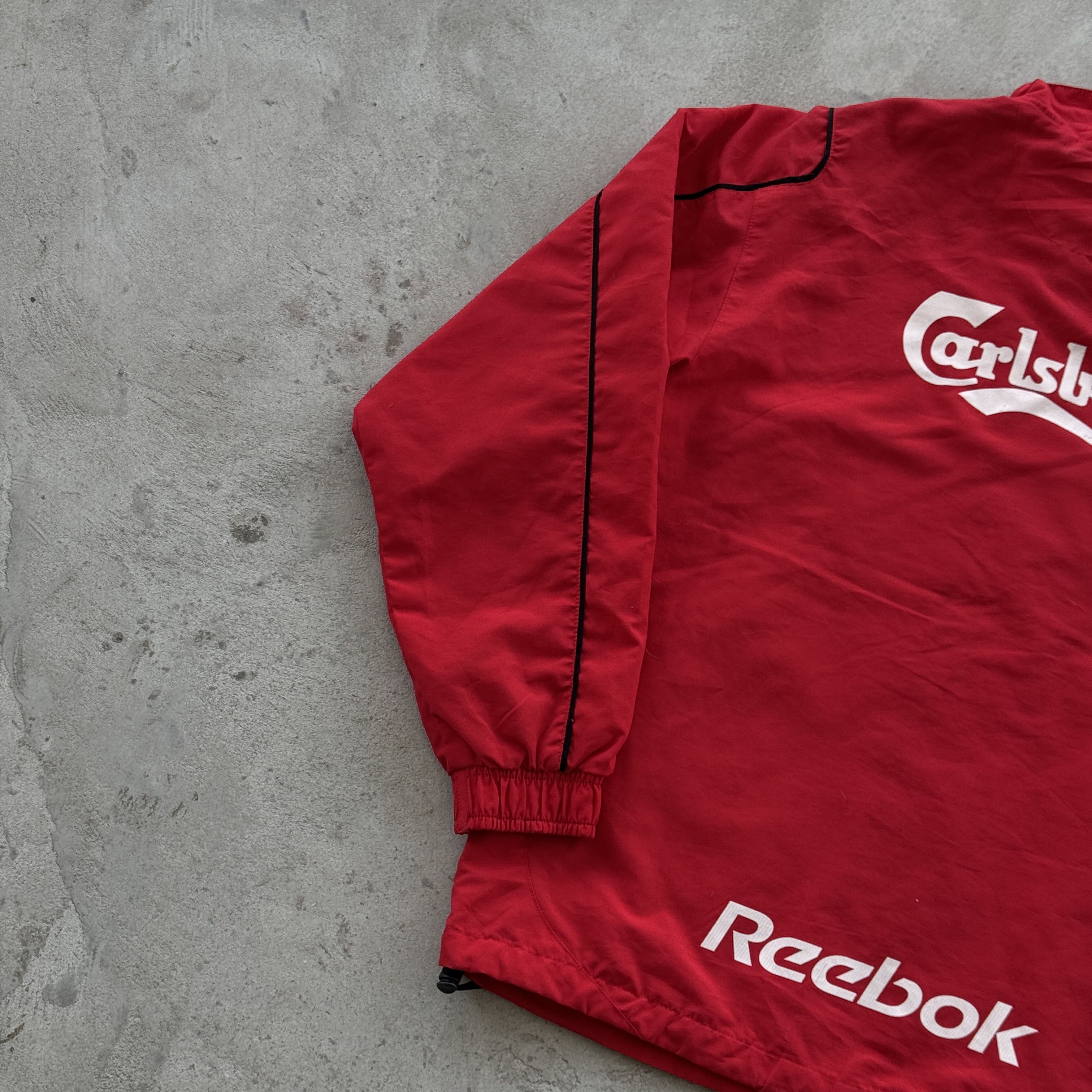 Reebok Vintage Reebok Liverpool FC Track Jacket Red Full Zip Size M Size US M / EU 48-50 / 2 - 7 Thumbnail