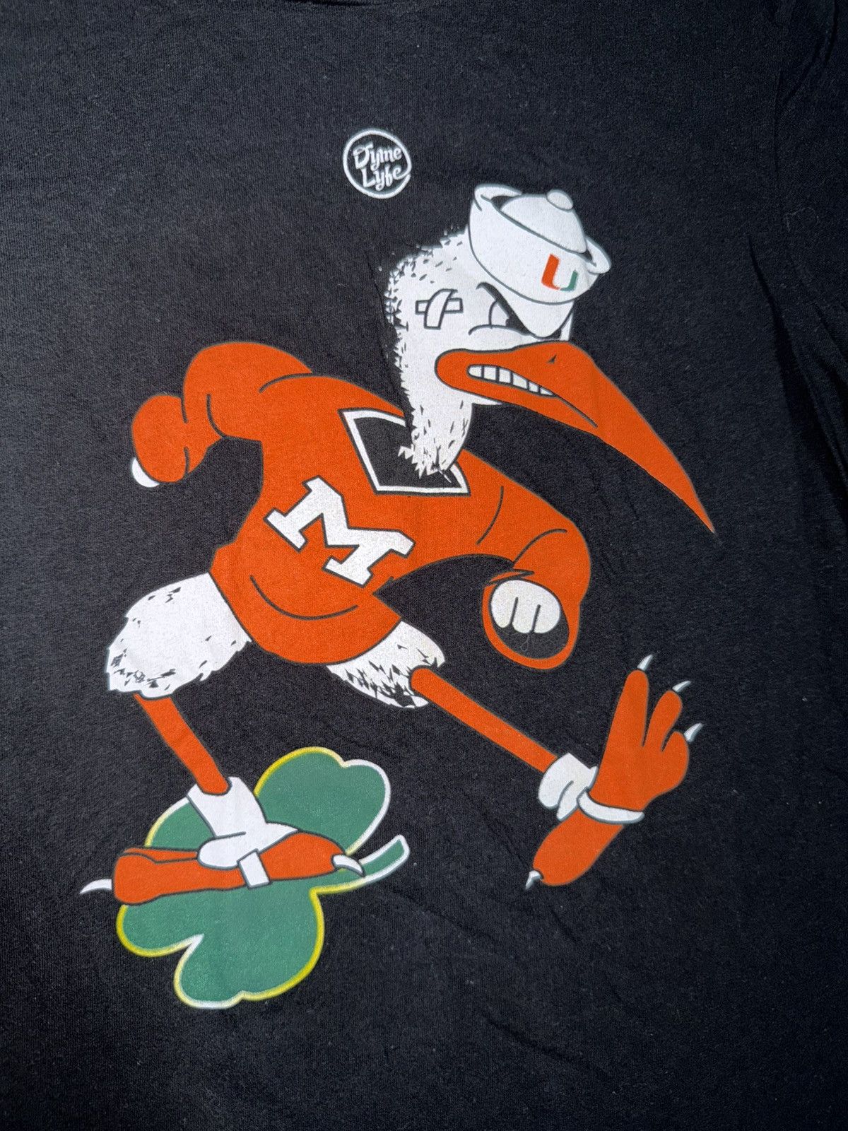 NCAA Miami Hurricanes NCAA throwback mascot Dyme Lyfe t-shirt Size US S / EU 44-46 / 1 - 3 Thumbnail