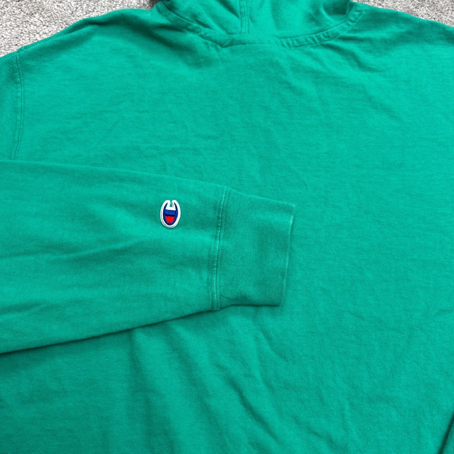 Champion Champion Hoodie Pullover Sweatshirt Mens XL Green Graphic Sp​ellout Casual Active Hoodie Sweater Size US XL / EU 56 / 4 - 4 Thumbnail