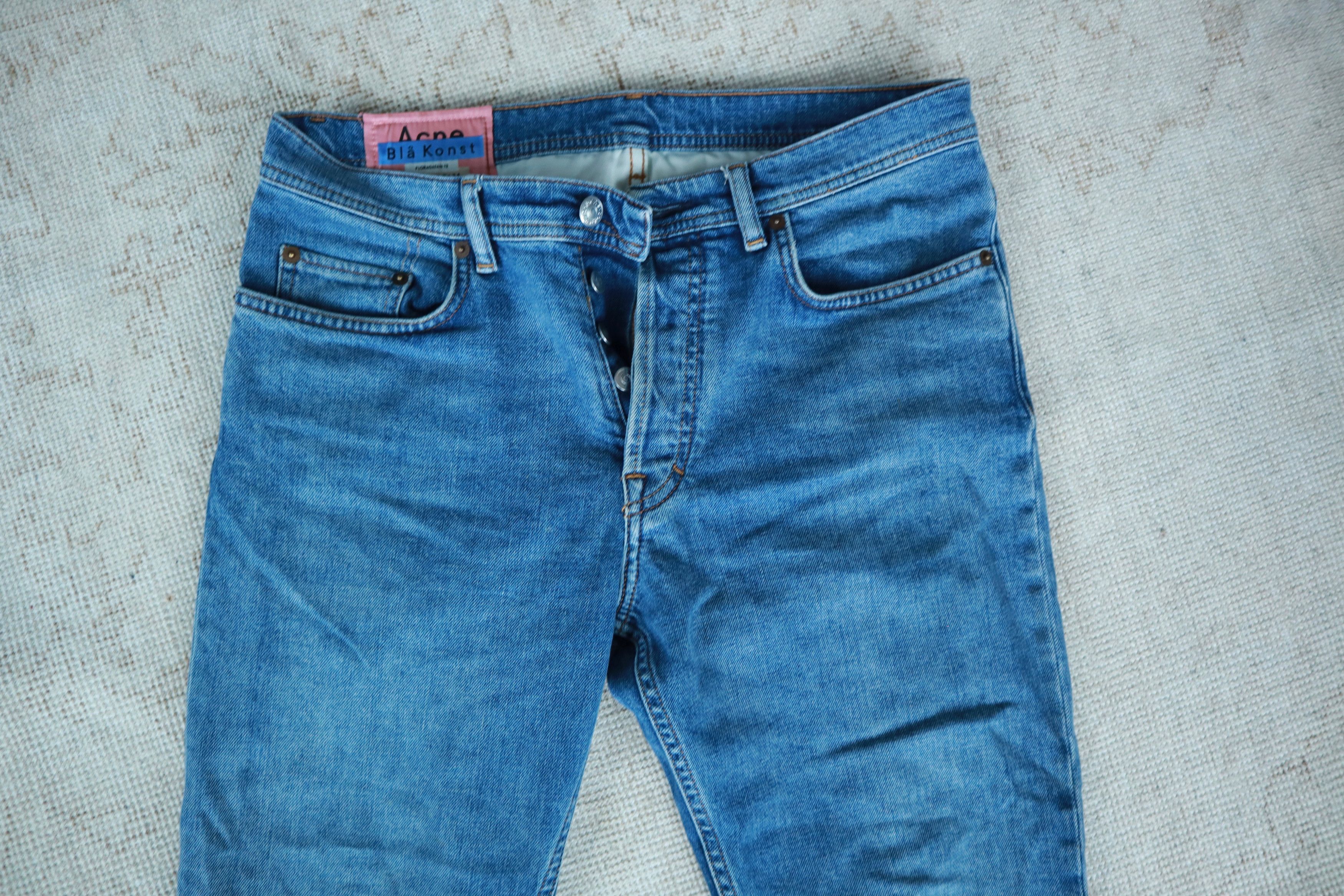 Acne Studios Acne River Mid Blue Jeans Size US 31 - 3 Thumbnail