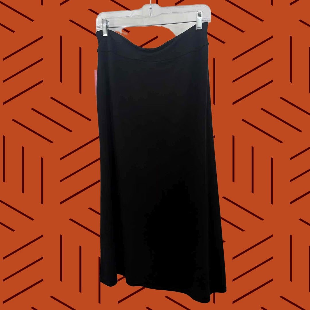 Athleta Athleta Black Maxi Skirt Pull On Small Size 28" / US 6 / IT 42 - 1 Thumbnail