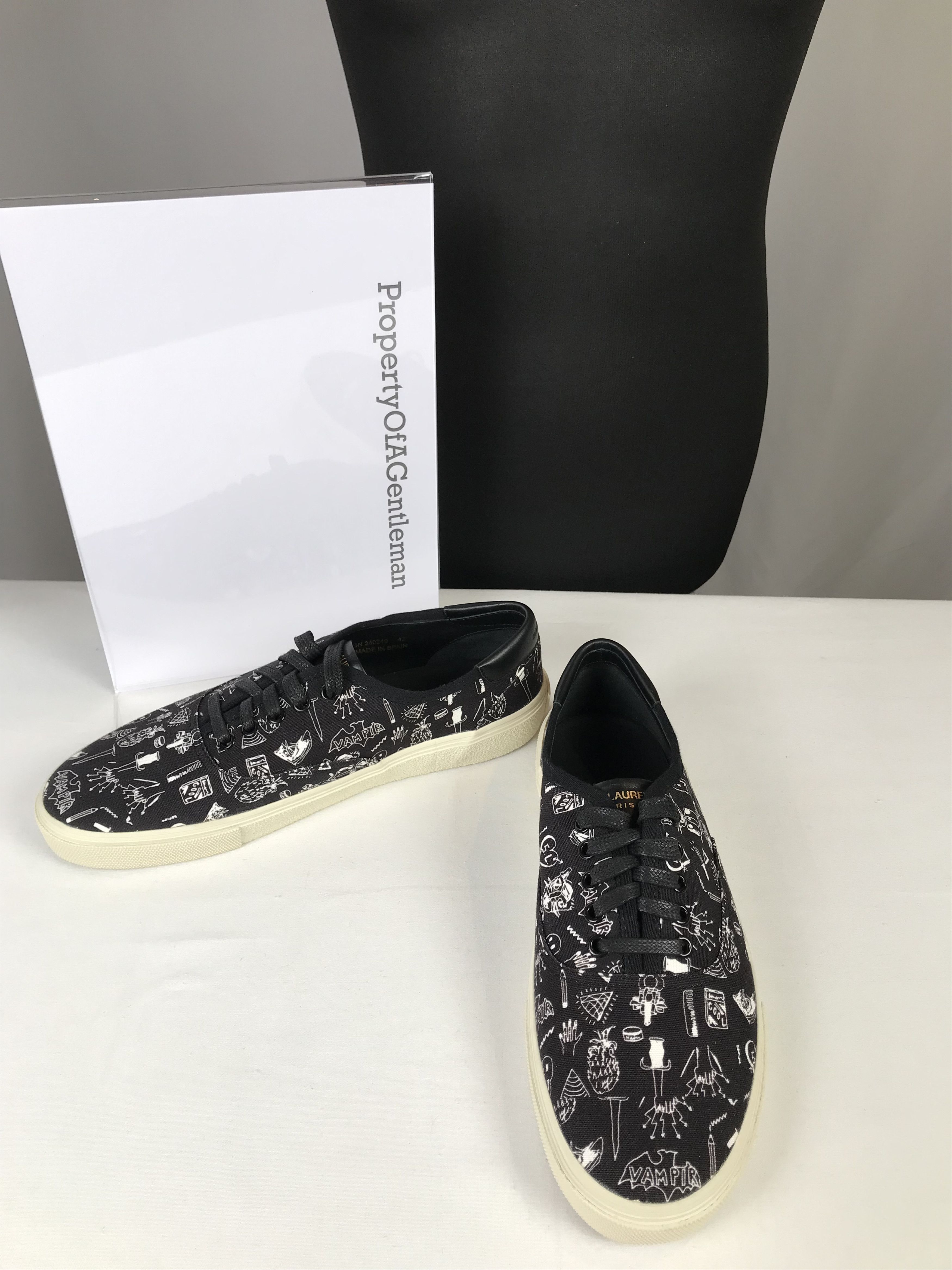Saint Laurent Paris Saint Laurent Black Low Top Sneaker Size US 10 / EU 43 - 2 Thumbnail
