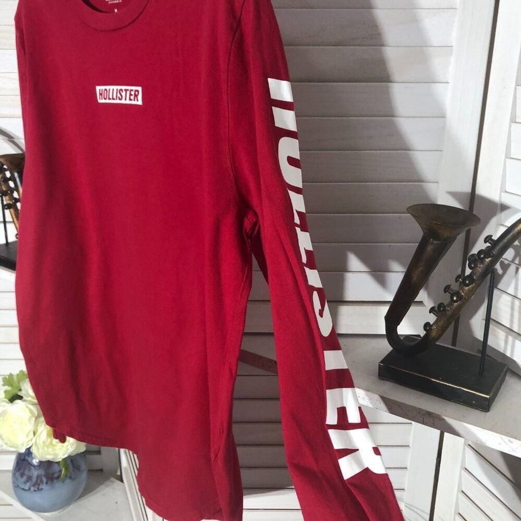 Hollister Hollister long sleeves shirt sporty red white lightweight M Size US M / EU 48-50 / 2 - 3 Thumbnail