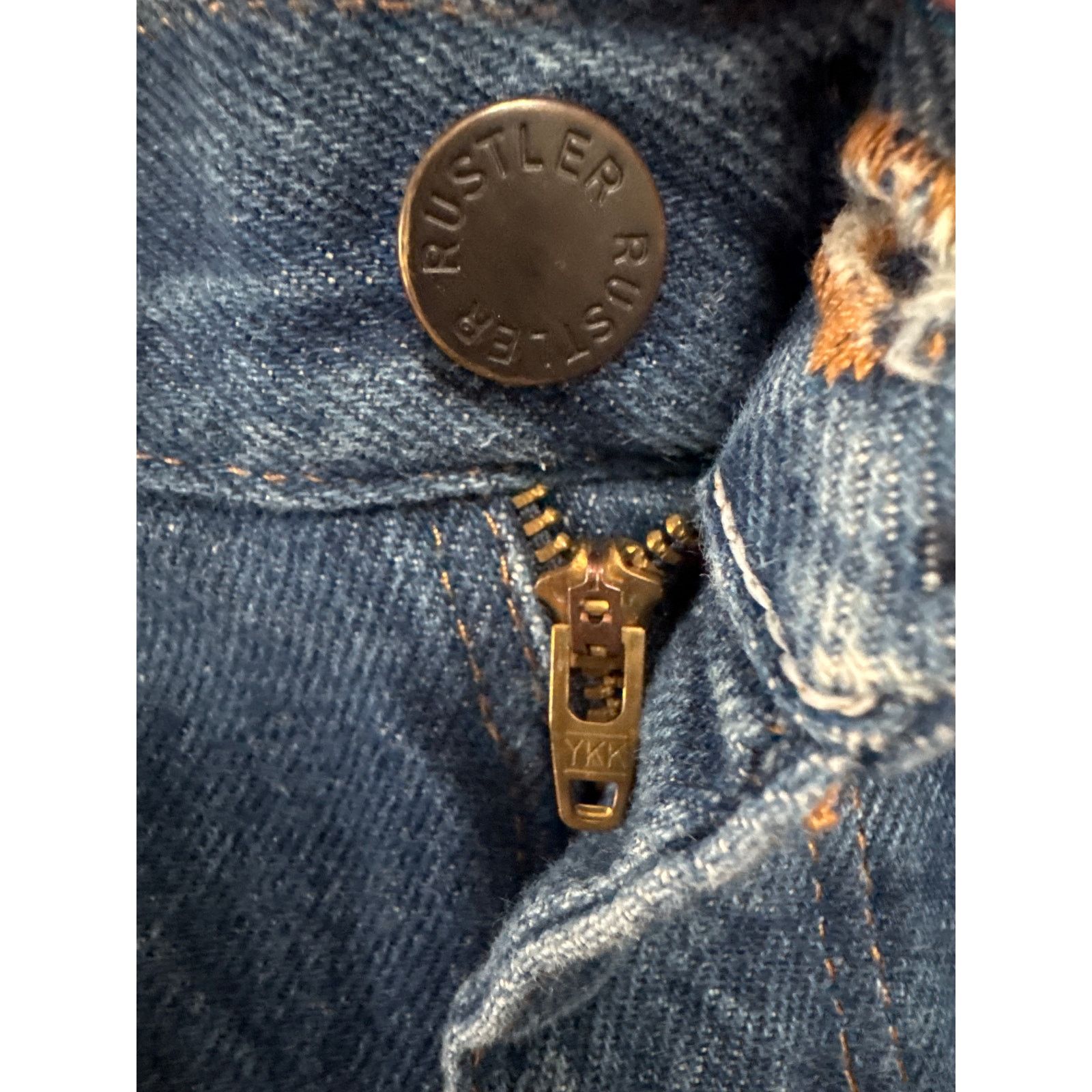 Vintage Y2K Rustler dark blue bootcut high waisted jeans 33X32 Size US 33 - 9 Thumbnail