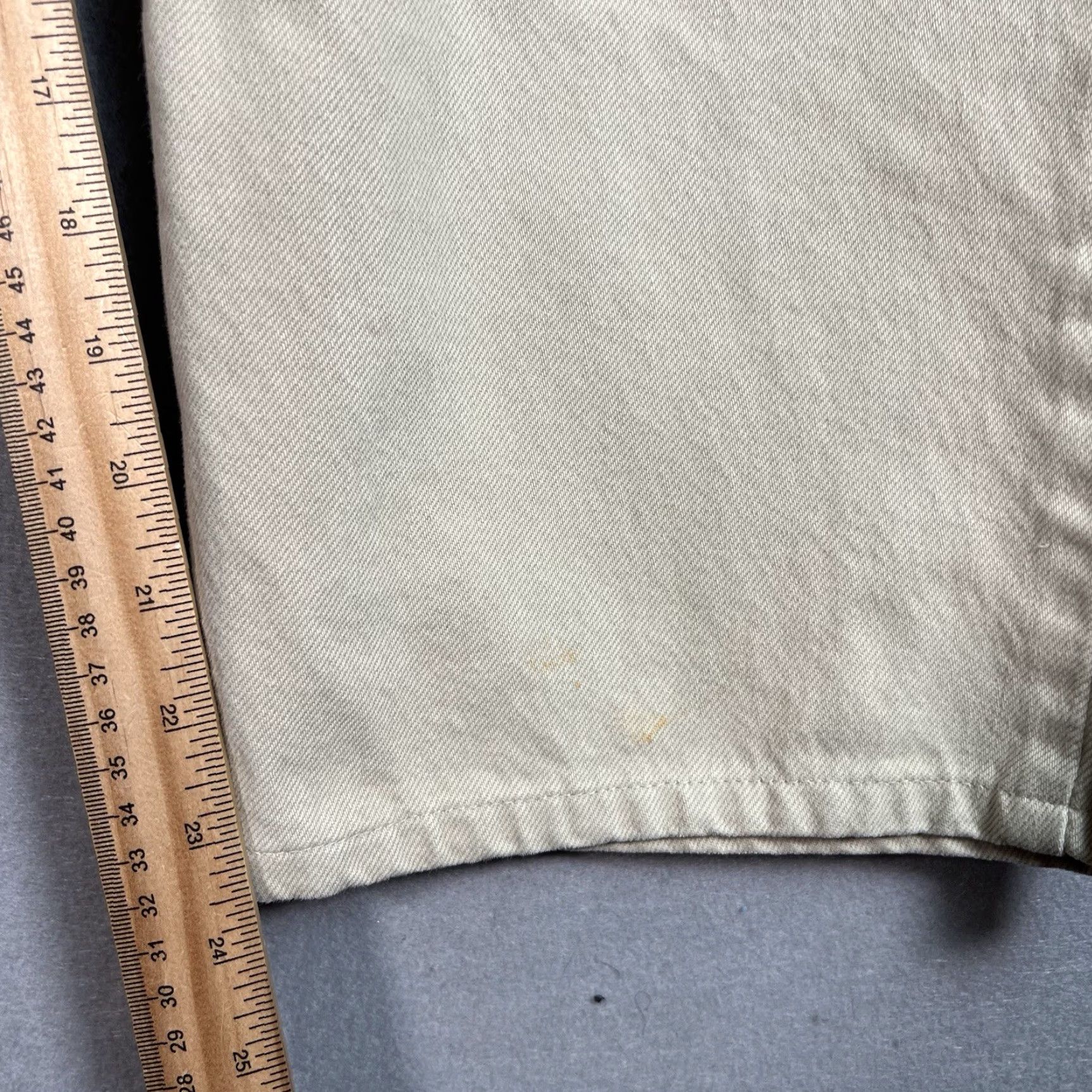 Levi's Levi's 505 Jeans Beige Adult 42 x 30 Regular Fit Mens Denim Size US 42 / EU 58 - 4 Thumbnail