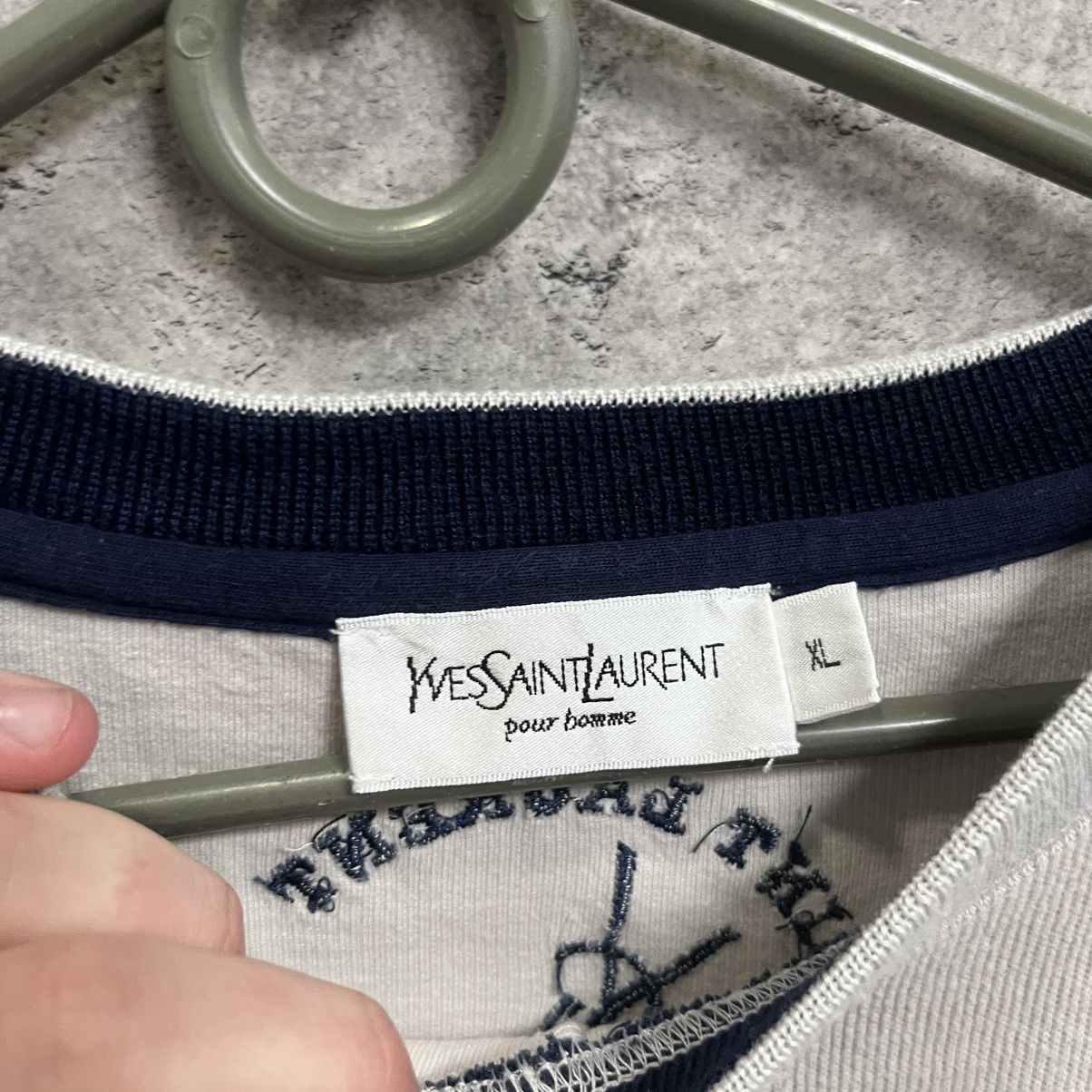 Yves Saint Laurent Vintage Yves Saint Laurent Sweatshirt YSL Double Big Logo Size US XL / EU 56 / 4 - 8 Thumbnail
