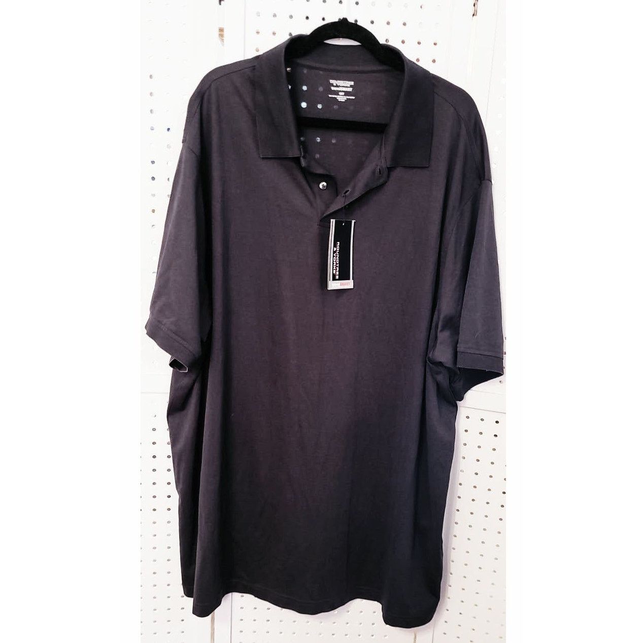 Roundtree & Yorke Roundtree & Yorke Travelsmart Mens Polo Shirt 4XT Black Tall Size US XXL / EU 58 / 5 - 1 Thumbnail