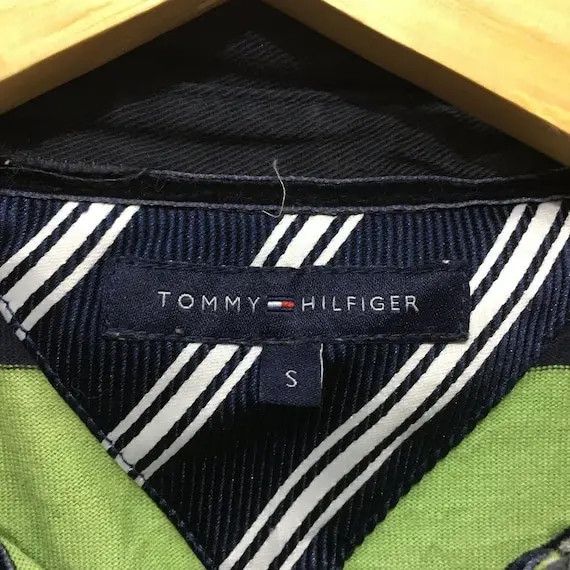 Tommy Hilfiger TOMMY HILFIGER Green Striped Polo Tee Shirt Sailing Gear Size S / US 4 / IT 40 - 7 Thumbnail