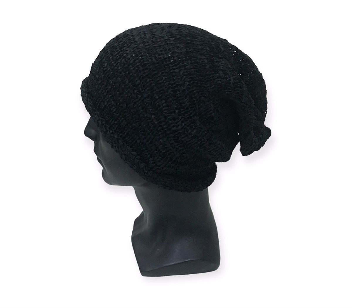 image of Pozzy Ray Plain Beanie Hat in Black, Men's