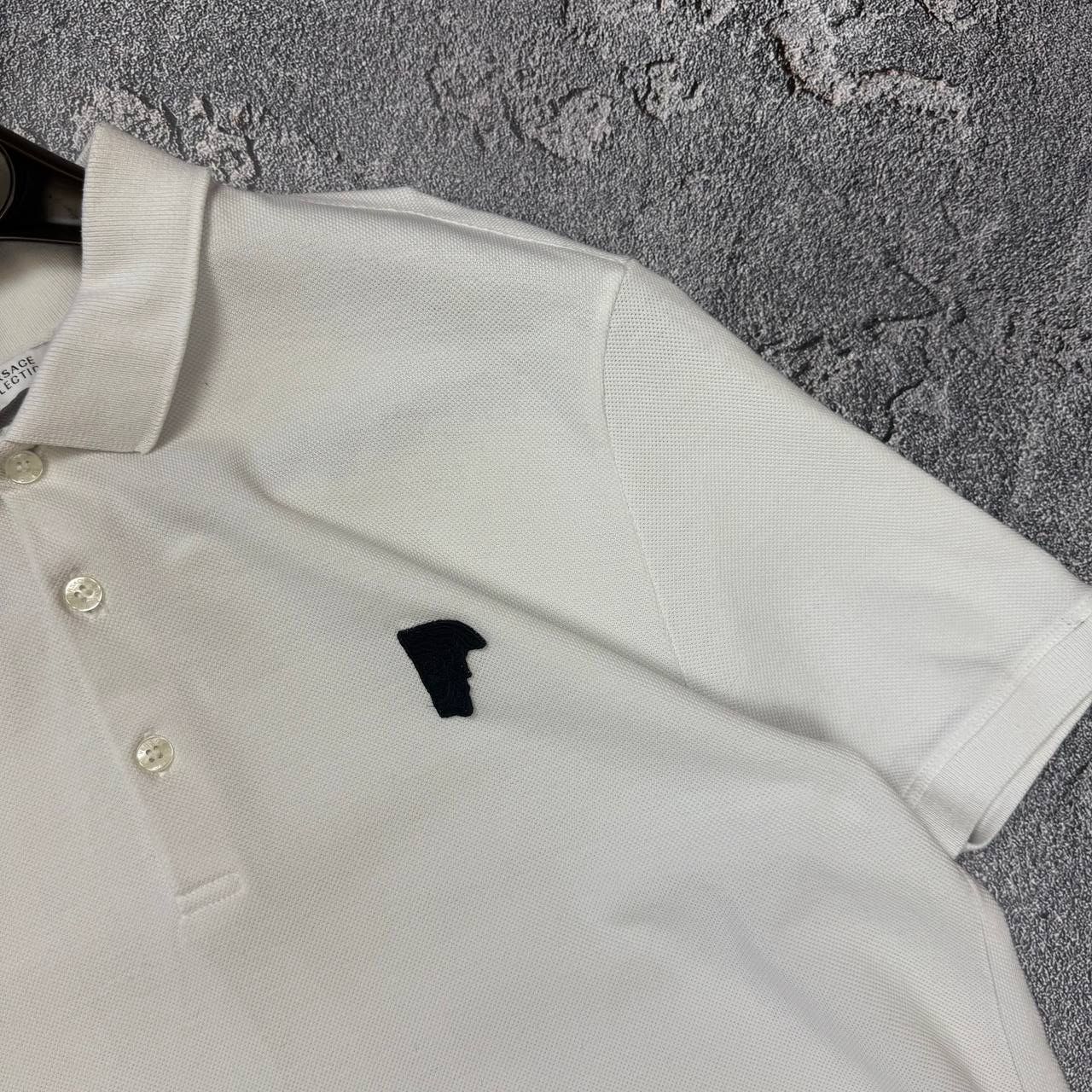 Versace Versace Polo T-shirt Size M White Size US M / EU 48-50 / 2 - 2 Thumbnail