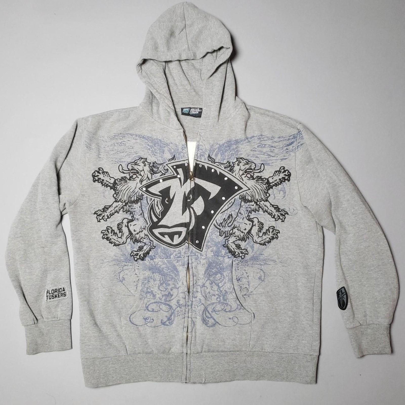 Vintage UFL 2009 FL Tuskers grunge zip up Mens Large Size US L / EU 52-54 / 3 - 2 Thumbnail