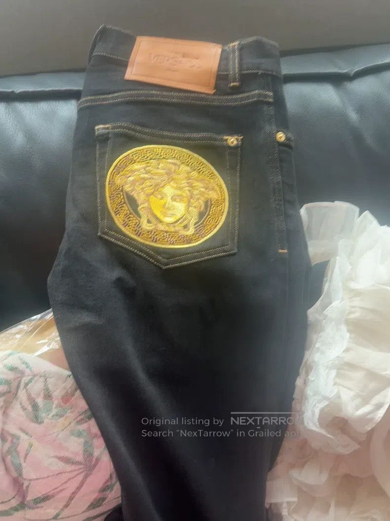 Versace Versace Medusa embroidered jeans Size US 30 / EU 46 - 2 Thumbnail