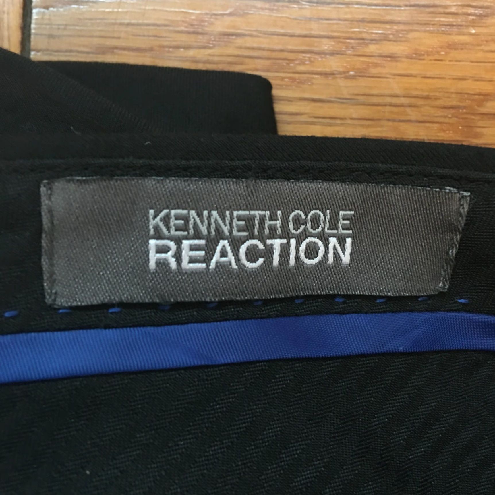 Kenneth Cole KENNETH COLE REACTION Dress Pants Mens 32 X 30 Black Straight Leg Mid Rise Shirt Size US 32 / EU 48 - 6 Thumbnail