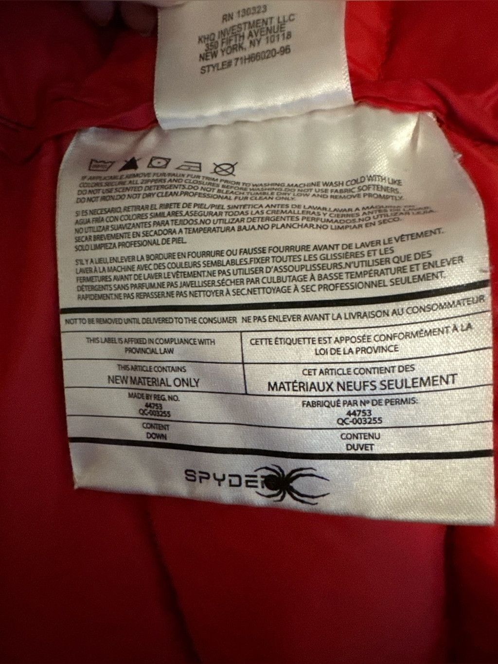 Spyder Spyder Men's Pelmo Down Puffer Jacket Size Large #99 Size US L / EU 52-54 / 3 - 6 Thumbnail