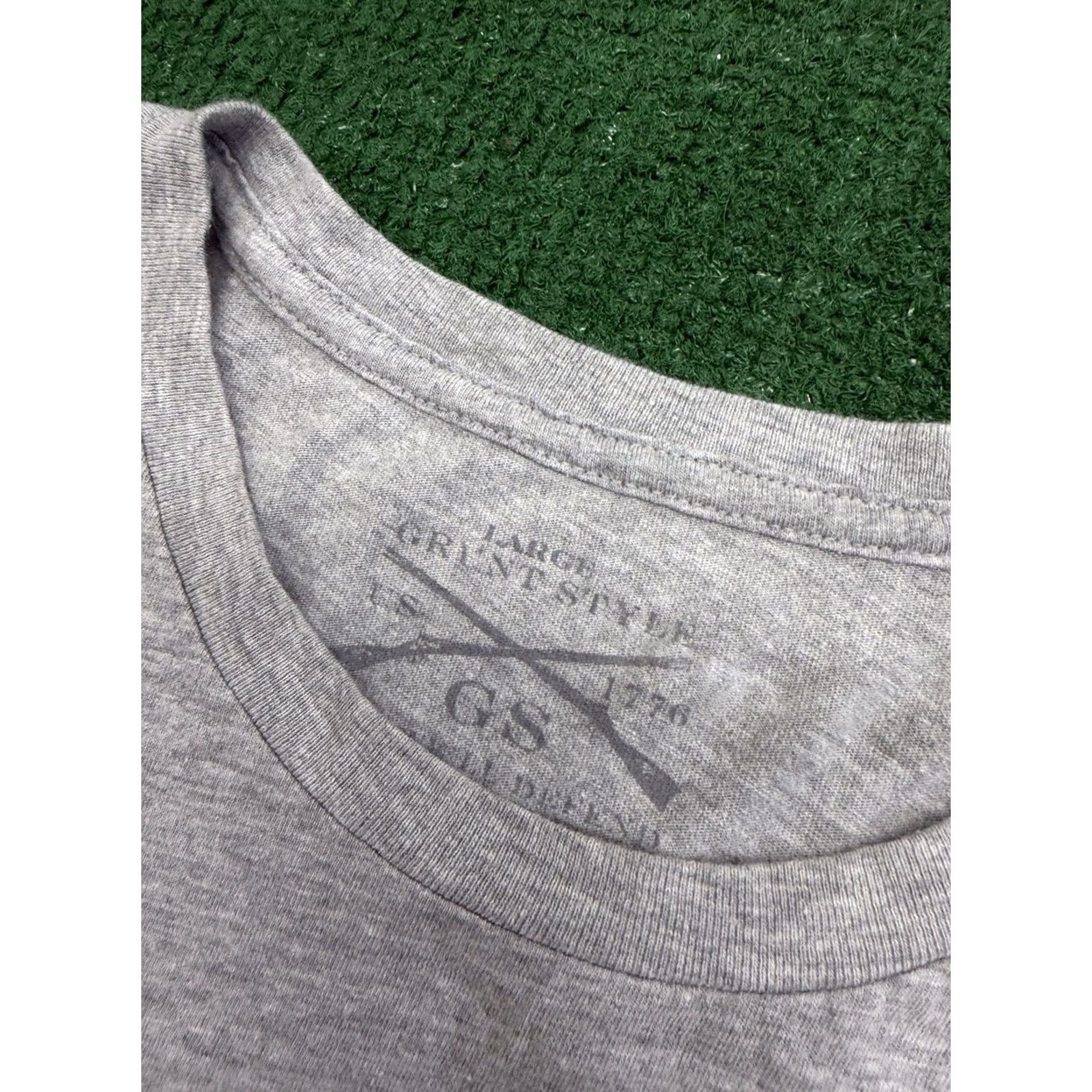 Vintage Grunt Style T-Shirt Womens Large Gray I’d Hit That Patriotic Graphic Tee Short Sleeve Crew Neck Size L / US 10 / IT 46 - 3 Thumbnail