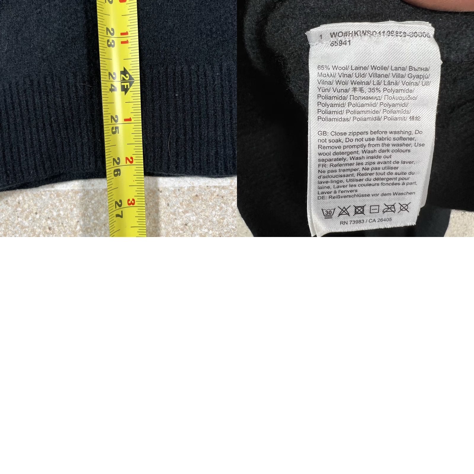Helly Hansen VINTAGE Helly Hansen Wool Black 1/4 Zip Pullover Sweater XL Men Large Black Wool 1/4 Zip Pullover Sweater Size US XL / EU 56 / 4 - 8 Thumbnail