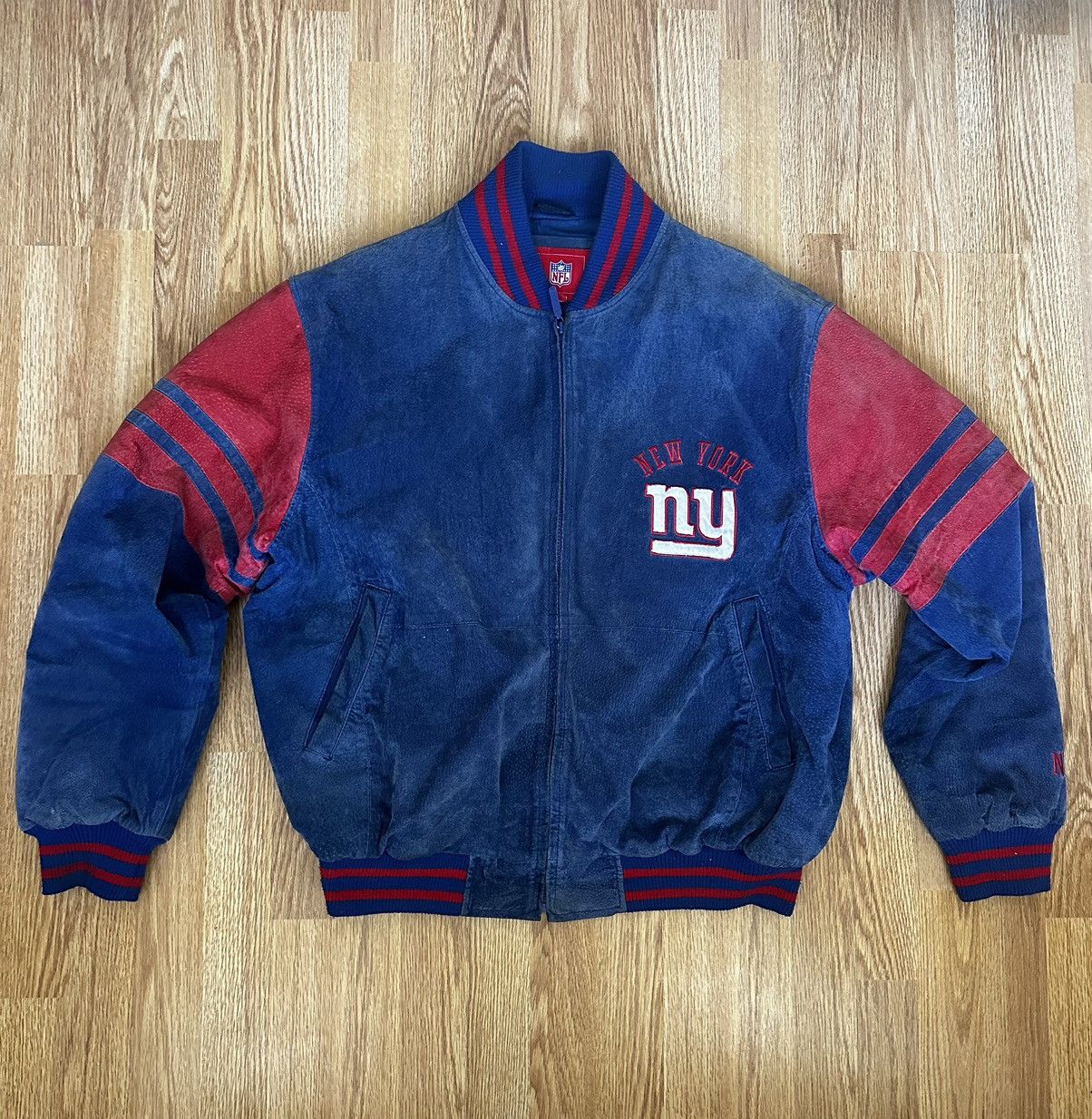 image of Nfl Ny Giants Jacket in Blue, Men's (Size Large)