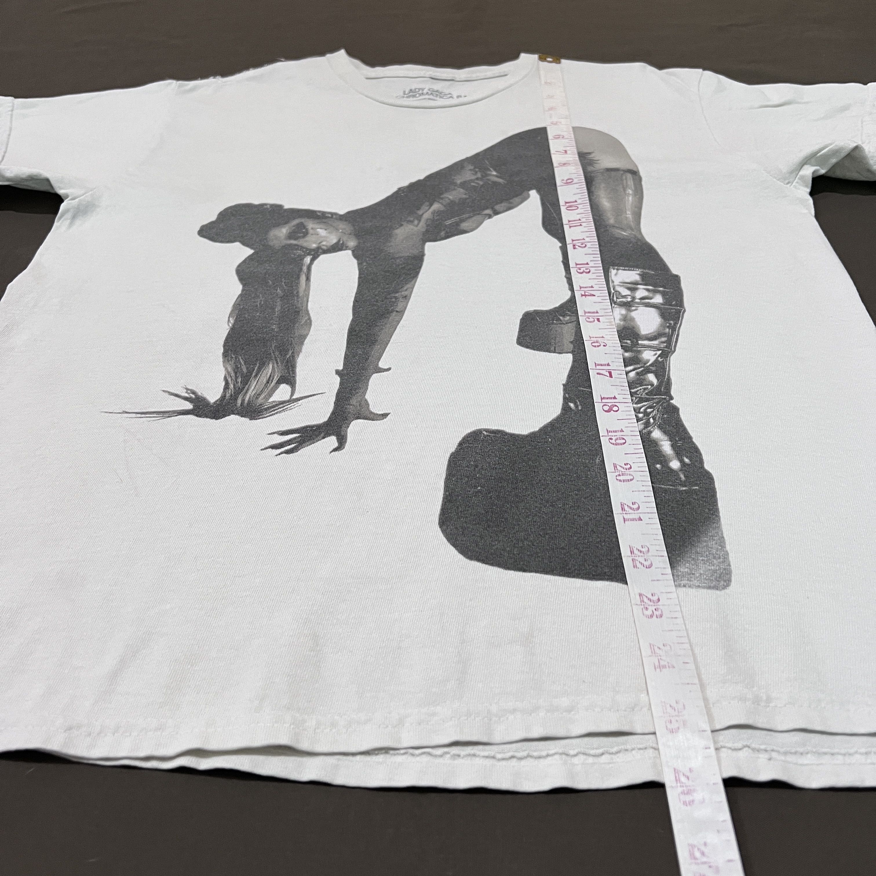 Band Tees × Rap Tees Lady Gaga Chromatica Ball Tour Promo Tee Faded Size US S / EU 44-46 / 1 - 12 Thumbnail