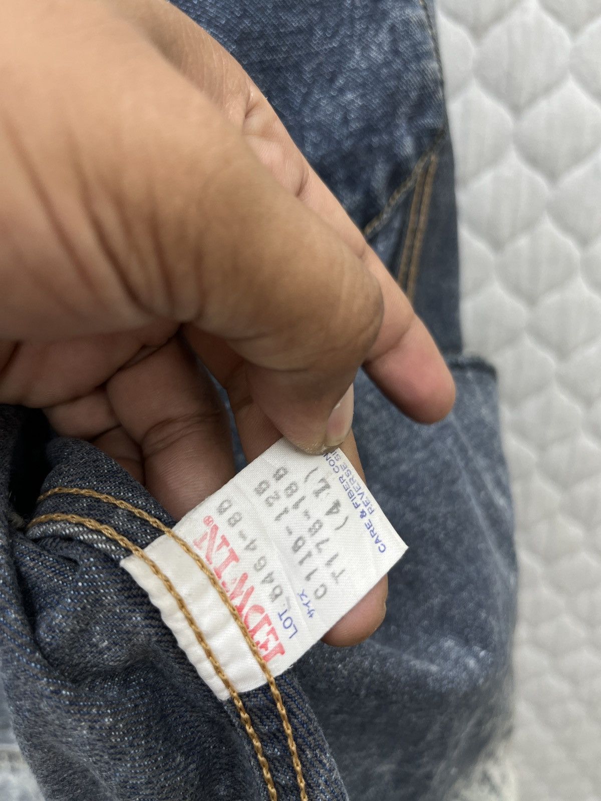 Edwin 🔥🔥🔥STEALS VTG EDWIN ACID WASH DENIM JACKET Size US XL / EU 56 / 4 - 11 Thumbnail