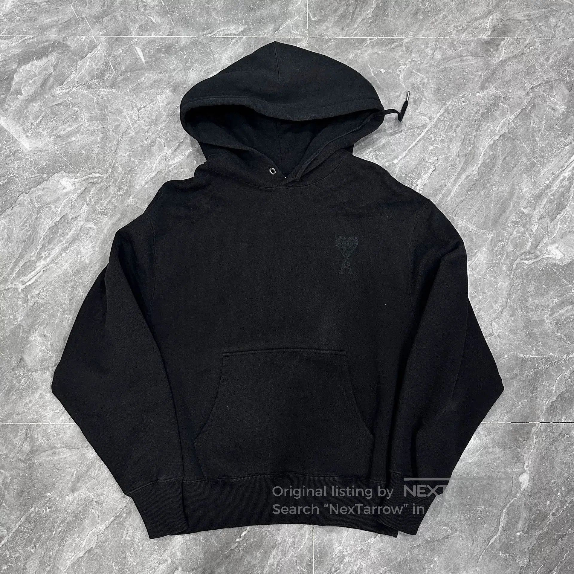 AMI AMI Black Heart Embroidered Hoodie. Size US L / EU 52-54 / 3 - 1 Thumbnail