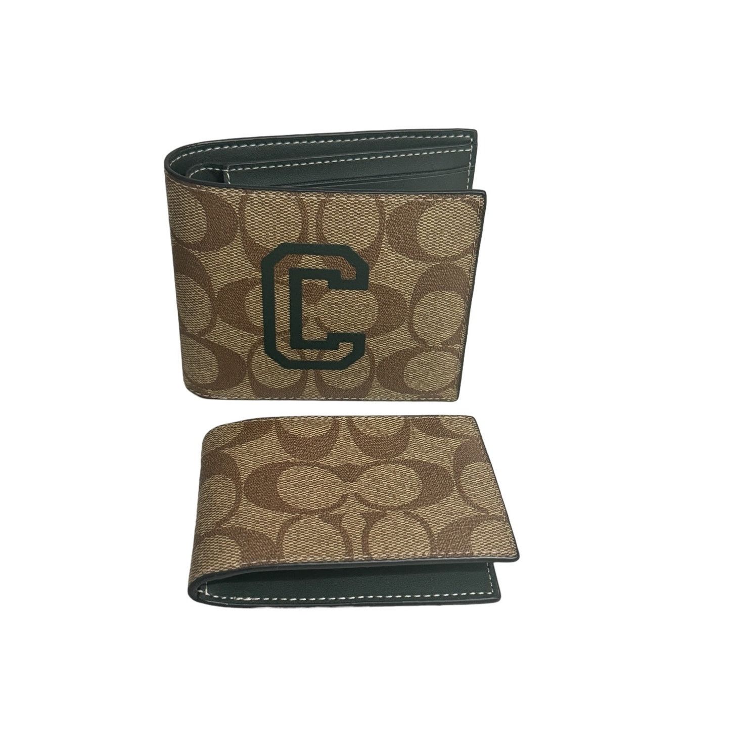 Coach Coach Men's 3 In 1 Wallet In Signature Canvas Varsity Motif Size ONE SIZE - 2 Thumbnail