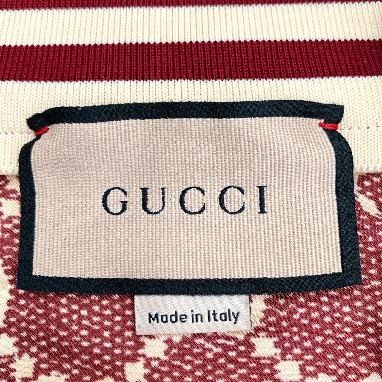 Gucci Gucci Logo Monogram Red Silk Zip-Up Jacket Size S / US 4 / IT 40 - 2 Thumbnail