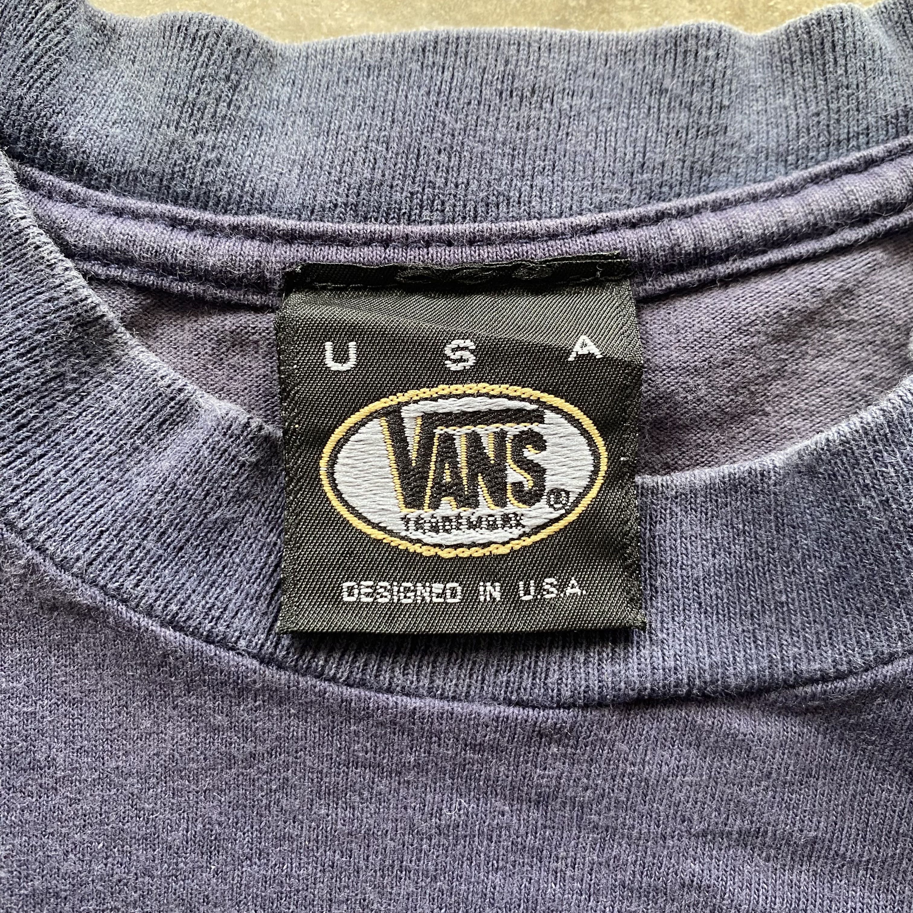Vans × Vintage Vintage 90s Vans T Shirt Size US L / EU 52-54 / 3 - 4 Thumbnail