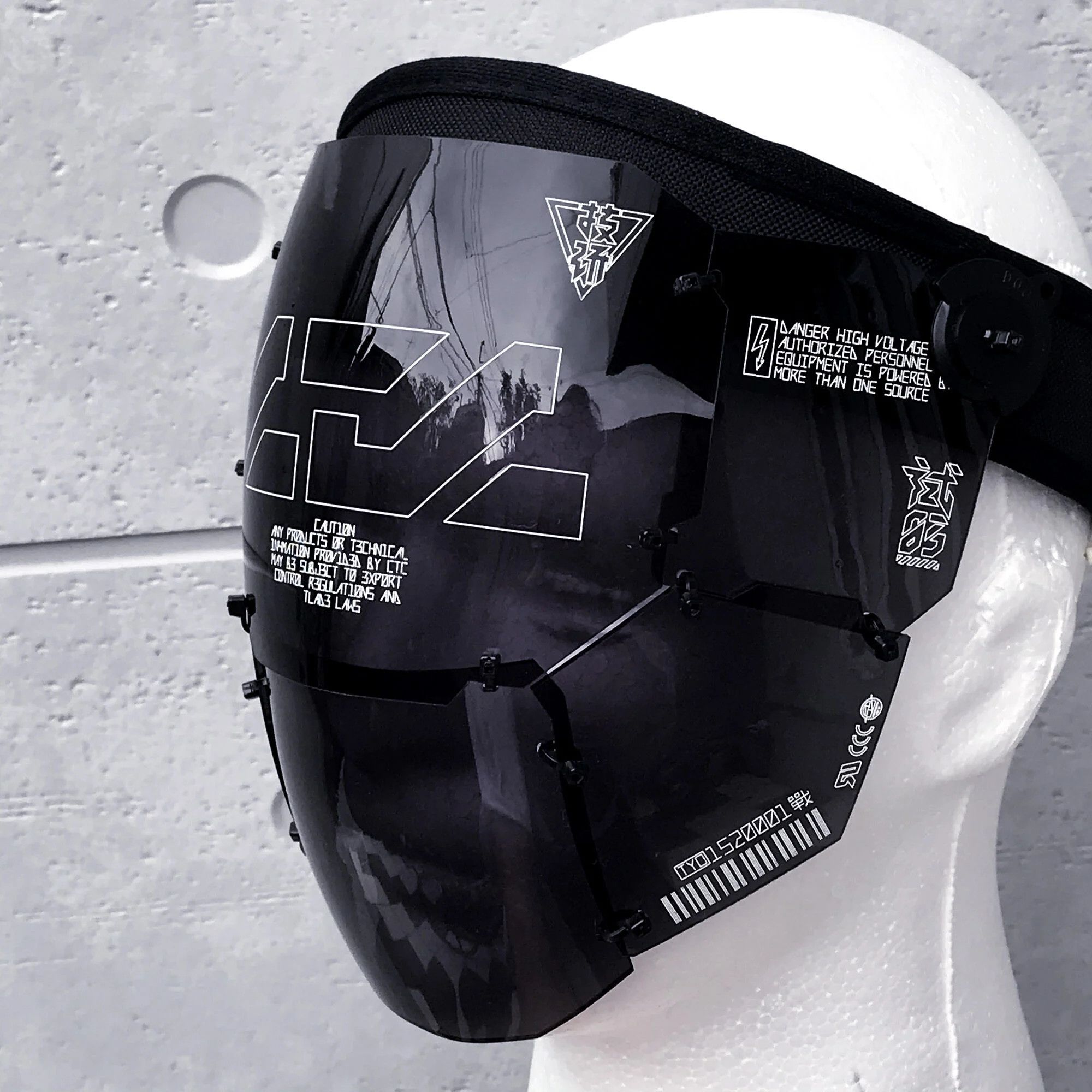 Japanese Brand Cyberpunk Face Shield Unit by CTCtyo (中央町戦術工芸) Size ONE SIZE - 14 Thumbnail