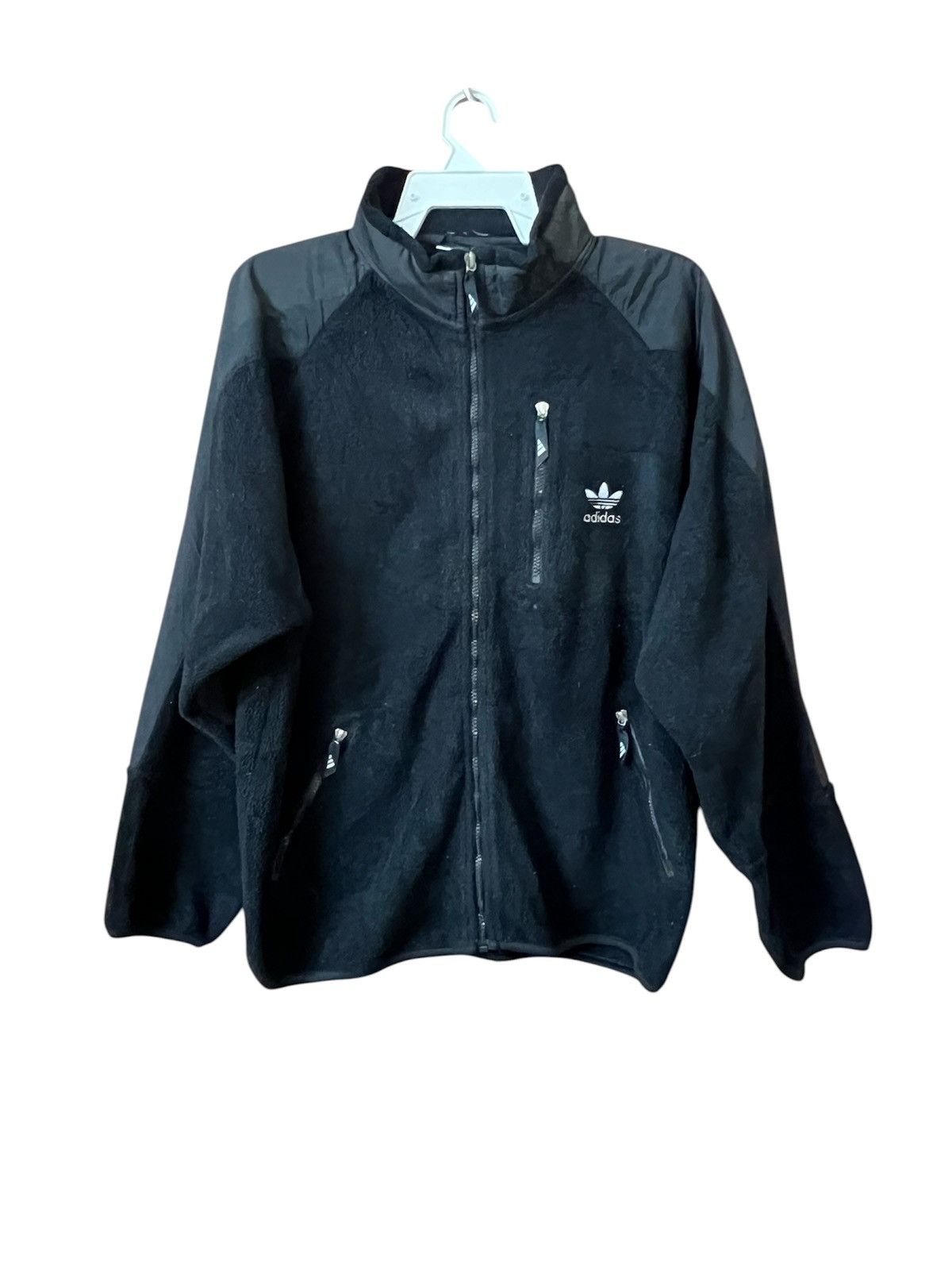 Adidas Vintage adidas fleece big logo Size US L / EU 52-54 / 3 - 2 Thumbnail