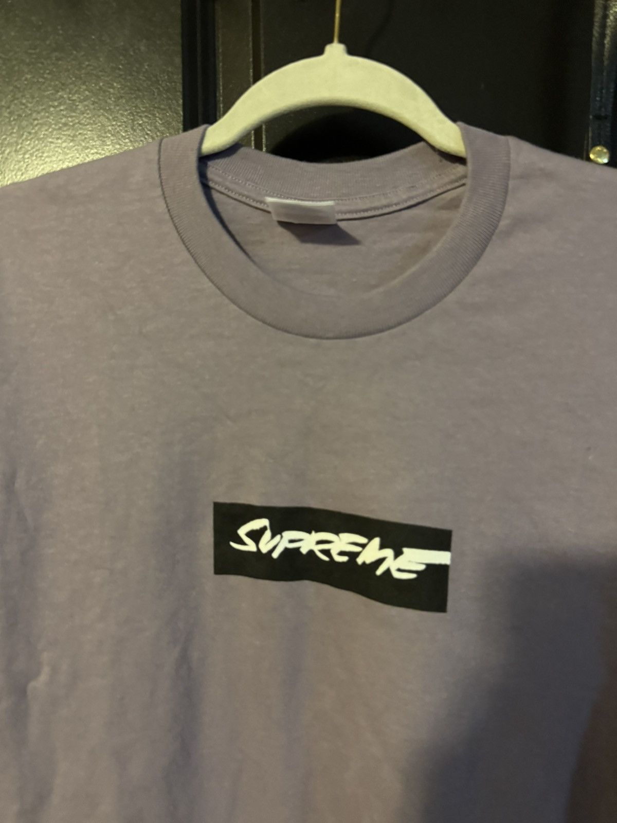 Supreme Supreme Futura purple box logo tee size Large Size US L / EU 52-54 / 3 - 2 Thumbnail