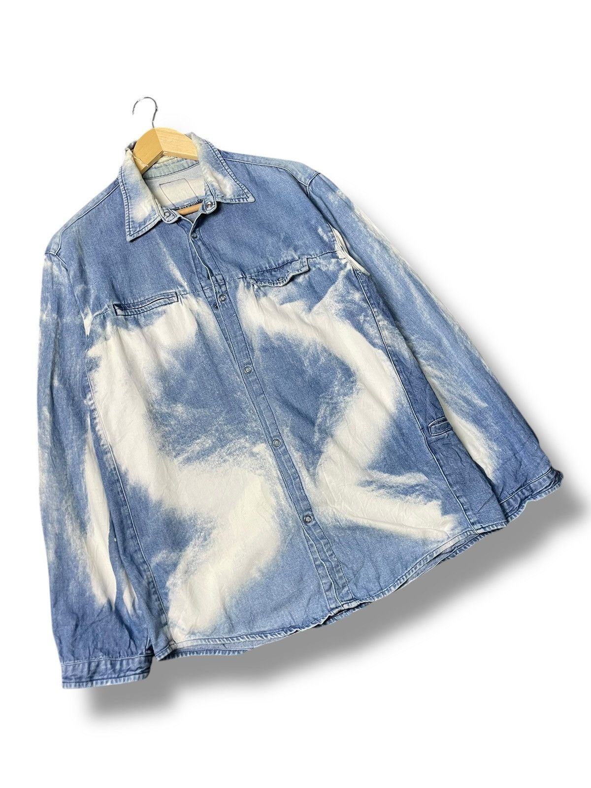 Japanese Brand × Vintage Japanese Brand Button Up Bleached Denim (83) Size US XXS / EU 40 - 4 Thumbnail