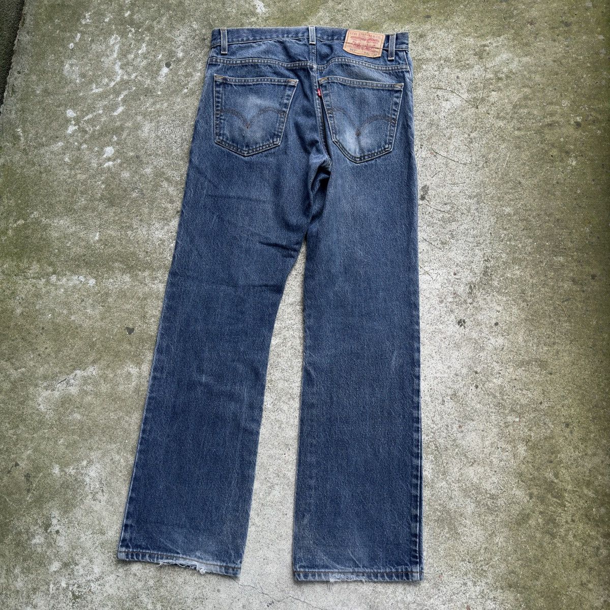 Vintage Levi's 517 Faded Bootcut Flare Jeans ERD Grunge Thrashed Size US 32 / EU 48 - 8 Thumbnail