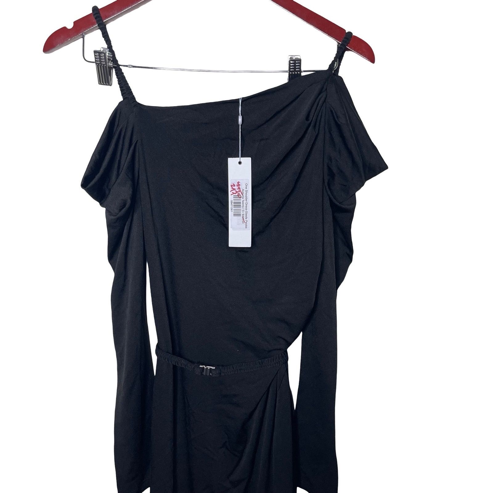 Jonathan Simkhai Jonathan Simkhai Black One Shoulder Maxi Dress Steele Pebble Size S / US 4 / IT 40 - 4 Thumbnail