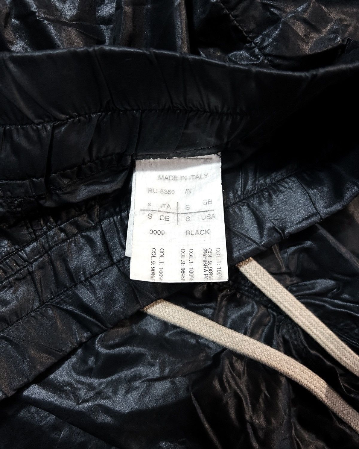 Rick Owens S/S11 ‘ANTHEM’ NYLON LOUNGE PANTS Size US 30 / EU 46 - 6 Thumbnail