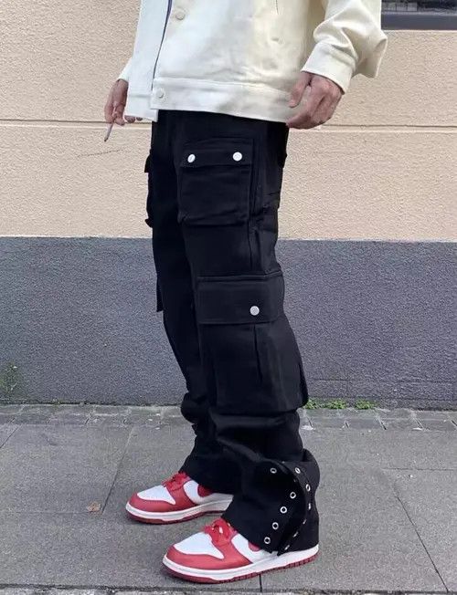 VIBE Vintage washed rare rivet multi-pocket cargo trousers Size US 30 / EU 46 - 8 Thumbnail