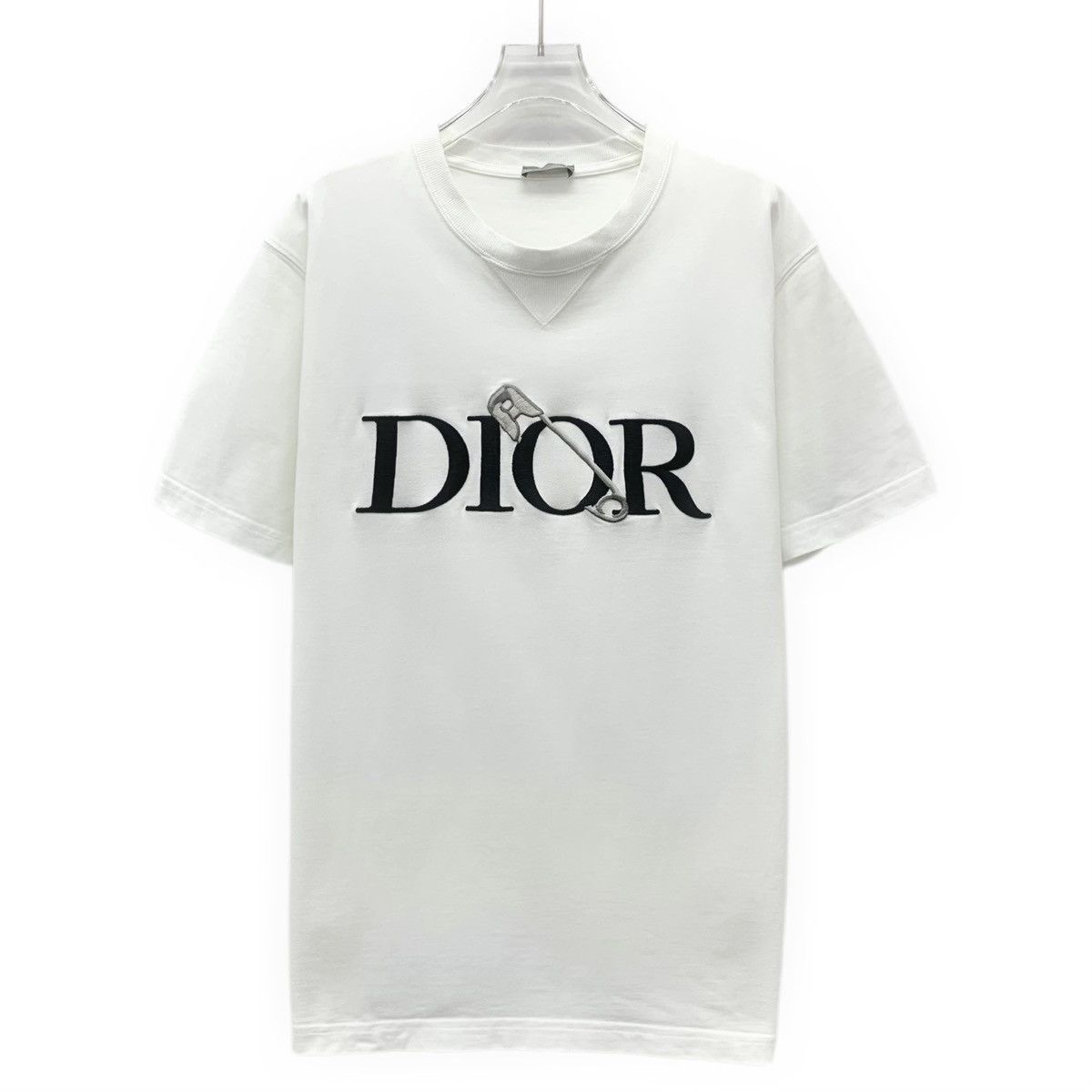Dior Dior White Cotton Crew Neck Short Sleeve T-Shirt Size XL / US 12-14 / IT 48-50 - 1 Thumbnail