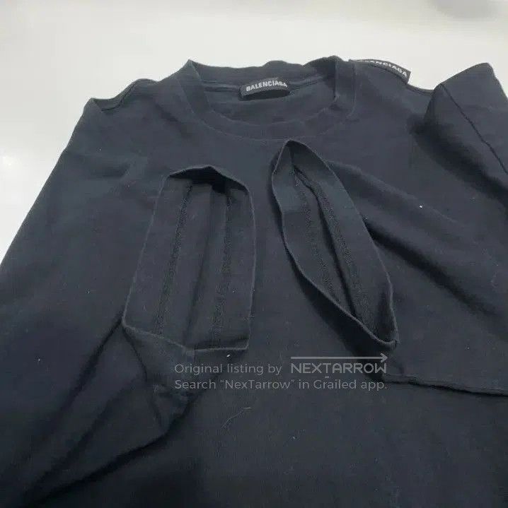 Balenciaga Balenciaga Black Short Sleeve T. Size US XS / EU 42 / 0 - 7 Thumbnail