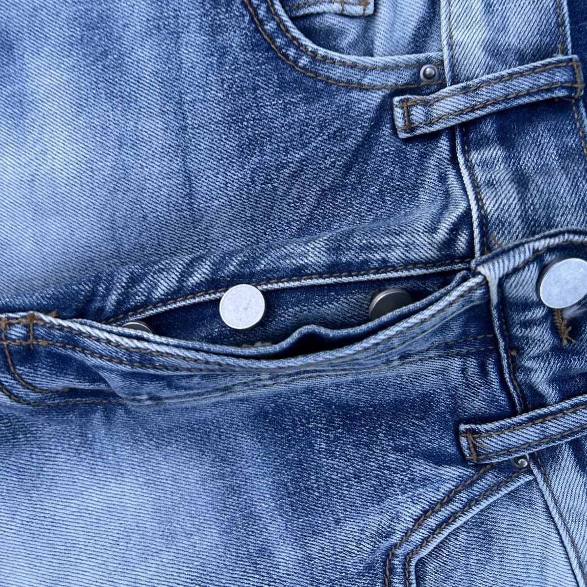 MNML MNML Flare Denim Blue Jeans B484 ‼️FINAL PRICE DROP‼️ Size US 28 / EU 44 - 4 Thumbnail