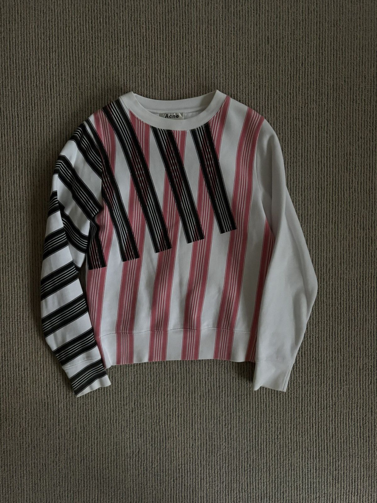 Acne Studios Contrast Stripe Sweatshirt Size XS / US 0-2 / IT 36-38 - 1 Thumbnail