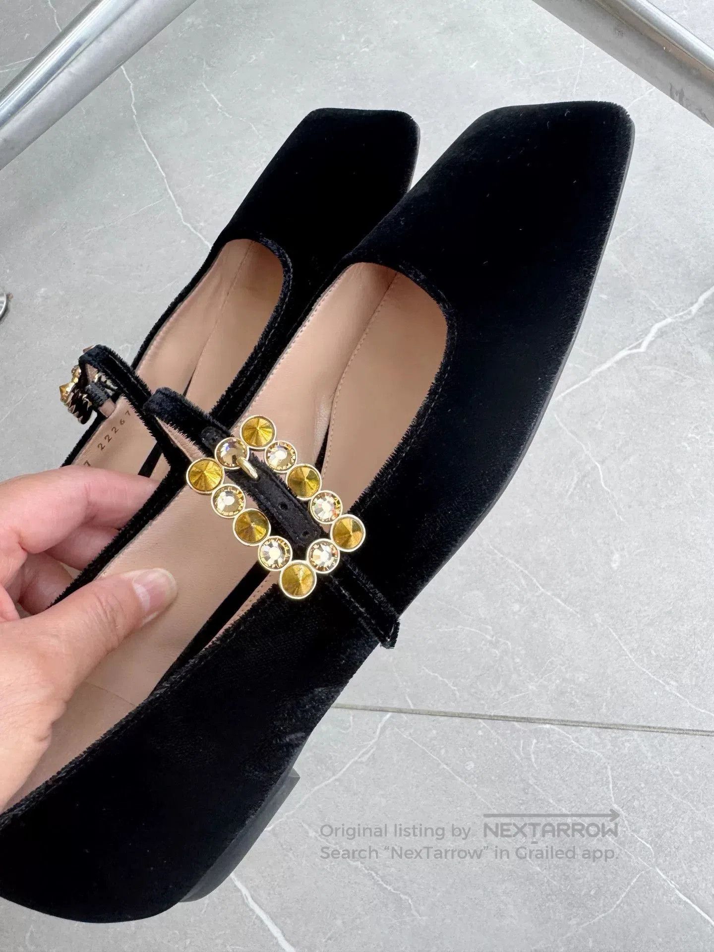 Sergio Rossi Gianvito Rossi Black Velvet Mary Janes. Size US 6 / IT 36 - 4 Thumbnail