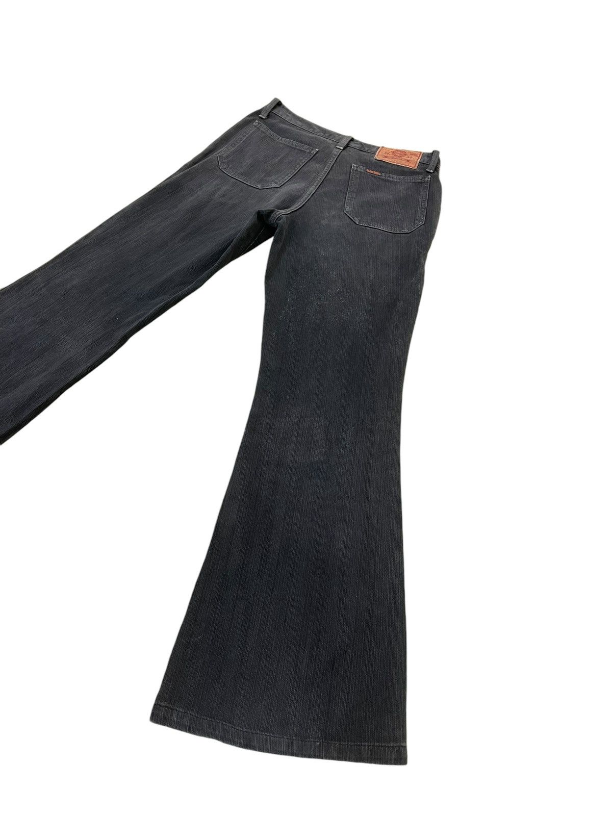 Japanese Brand Flare Jeans Blue Way Japan Faded Boot Cut 1🟦4 Size US 28 / EU 44 - 3 Thumbnail
