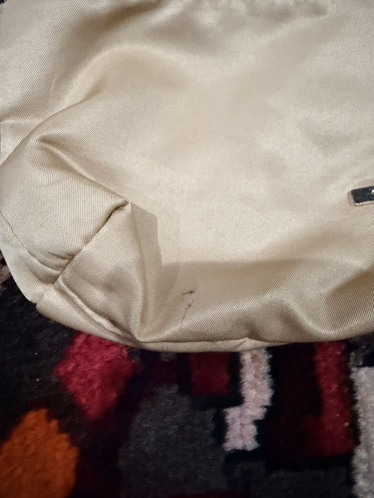 Celine Vintage Celine Beige Nylon Drawstring Pouch Size ONE SIZE - 4 Thumbnail